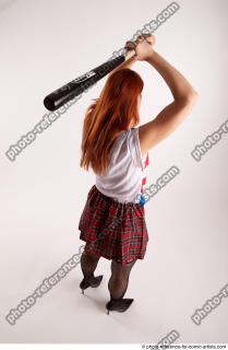 25 2018 01 TINA STANDING POSE BASEBALL BAT